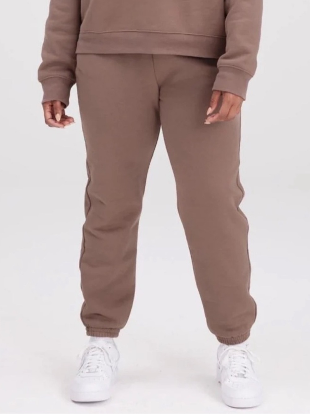 Girlfriend Collective 50/50 Classic Sweatpant Brown Taro Size Large